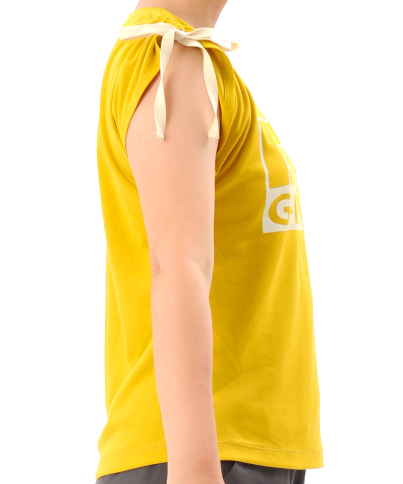 【シワ有り】 【0068】デザインタンク フィットネスウェア OM-C958TT G-FIT ジーフィット Lサイズ イエロー アウトレット