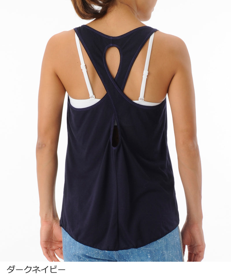 【シワ有り】 【0028】タンクトップ フィットネスウェア GA-C590TT G-FIT ジーフィット Mサイズ ダークネイビー アウトレット