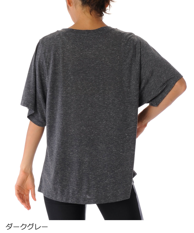 【シワ有り】【0310】Tシャツ フィットネスウェア GA-C612TS G-FIT ジーフィット Mサイズ ダークグレー アウトレット
