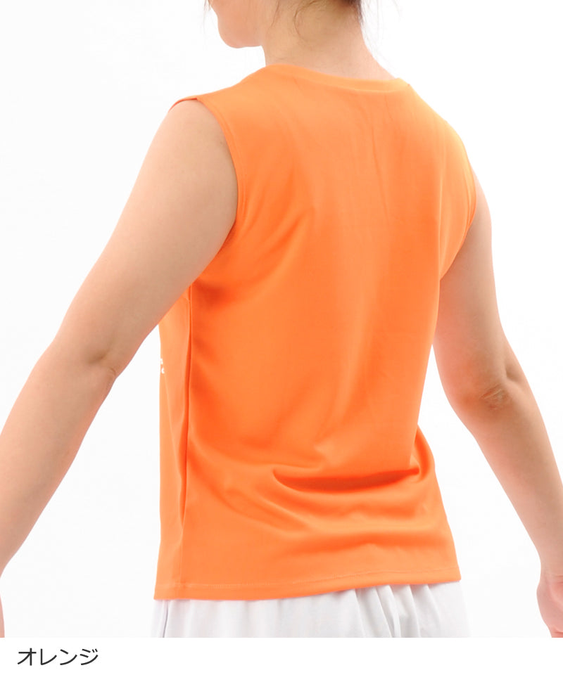 【シワ有り】 【0051】タンクトップ フィットネスウェア OM-C962TT G-FIT ジーフィット Lサイズ オレンジ アウトレット