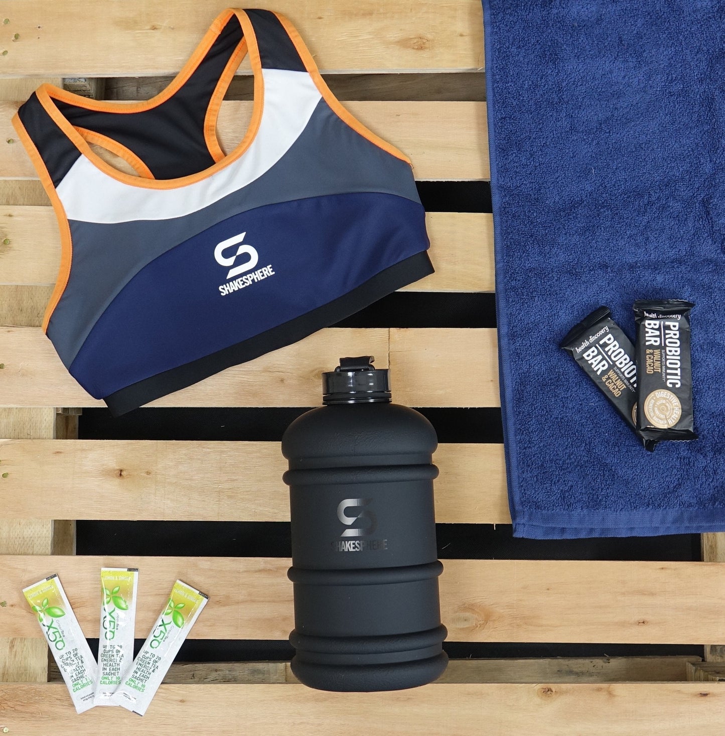1.3 Litre Matte Black Hydration Jug with Black ShakeSphere Logo - ShakeSphere