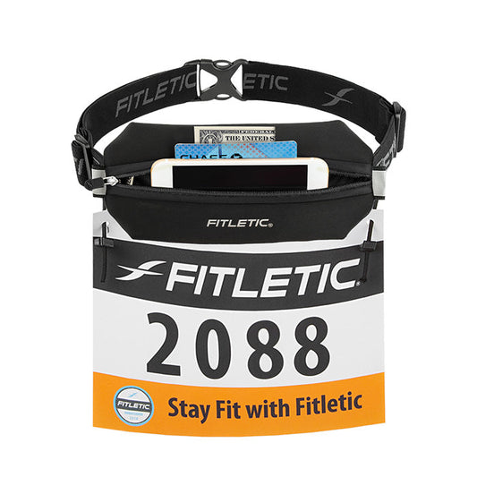 FITLETIC Neo Racing ネオレーシング ゼッケンホルダー付きランニングポーチ