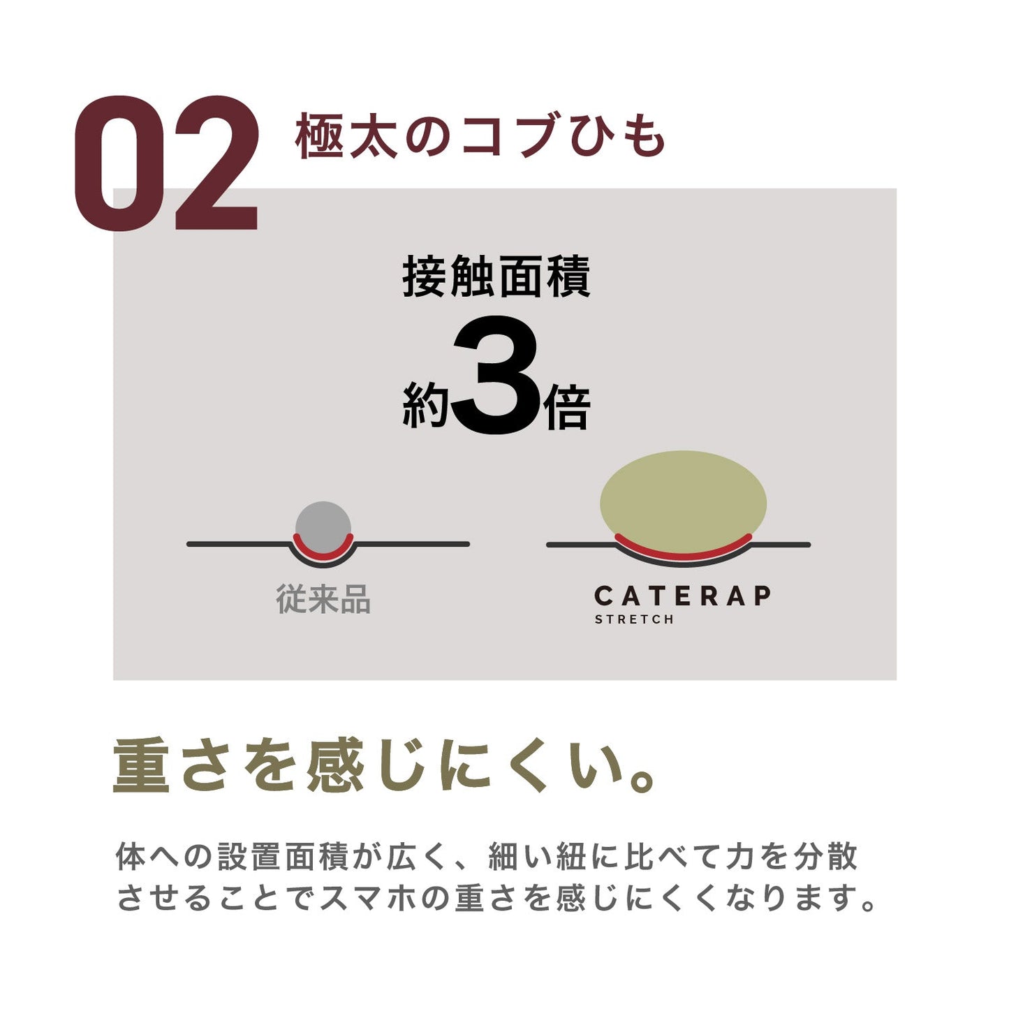 伸びる スマホ ストラップ CATERAP STRETCH ショルダー