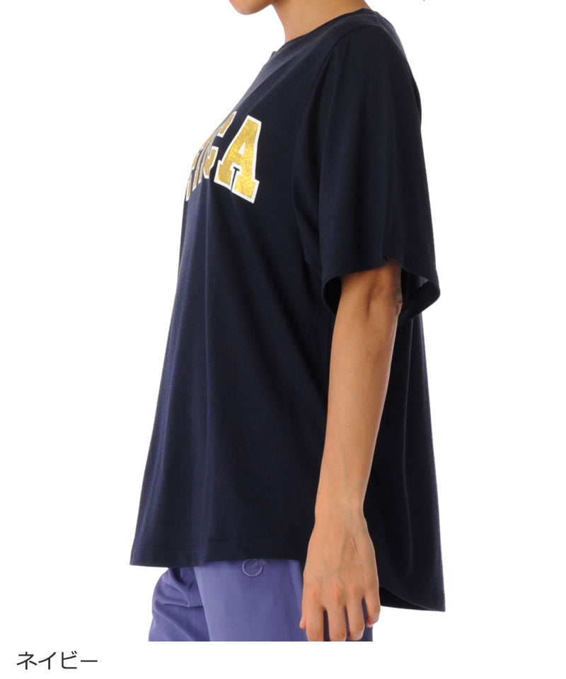 【シワ有り】【0308】Tシャツ フィットネスウェア GA-C612TS G-FIT ジーフィット Mサイズ ネイビー アウトレット