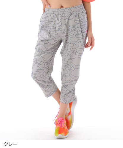 【シミ有り】【0258】カプリパンツ フィットネスウェア OM-N129PP G-FIT ジーフィット Mサイズ グレー アウトレット