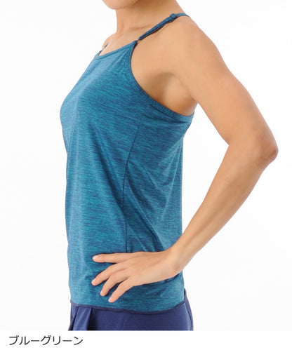 【シワ有り】【0213】glosry キャミトップ GF-I053T(G-FIT) Mサイズ ブルーグリーン アウトレット