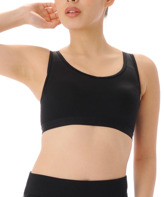 【シミ有り】【0302】Rainbow inner H サポート ブラトップ フィットネスウェア GF-I049T(G-FIT) ジーフィット M/ABサイズ ブラック アウトレット