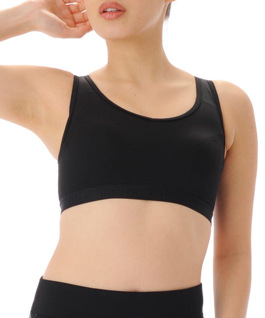 【シミ有り】【0286】Rainbow inner H サポート ブラトップ フィットネスウェア GF-I049T(G-FIT) ジーフィット M/ABサイズ ブラック アウトレット