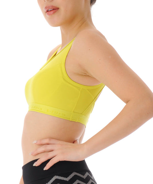 【キズ有り】【0295】Rainbow inner H サポート ブラトップ フィットネスウェア GF-I049T(G-FIT) ジーフィット L/ABサイズ ライム アウトレット