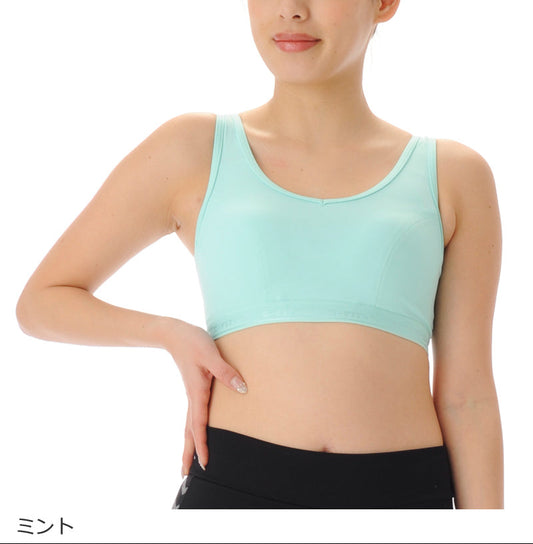 【シワ有り】【0264】Rainbow inner H サポート ブラトップ フィットネスウェア GF-I049T(G-FIT) ジーフィット M/ABサイズ ミント アウトレット