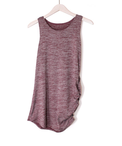 【シワ有り】 【0040】Flowy タンクトップ  ヨガウェア RS-C367TT RealStone  リアルストーン Lサイズ ピンクパープル アウトレット