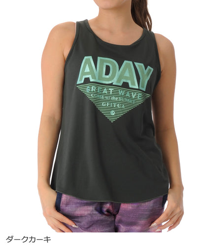 【シワ有り】 【0133】タンクトップ フィットネスウェア GA-C602TT Lサイズ ダークカーキ G-FIT ジーフィット アウトレット