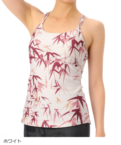 【シワ有り】【0199】キャミトップ  ヨガウェア RS-L377T RealStone  リアルストーン Lサイズ ホワイト アウトレット