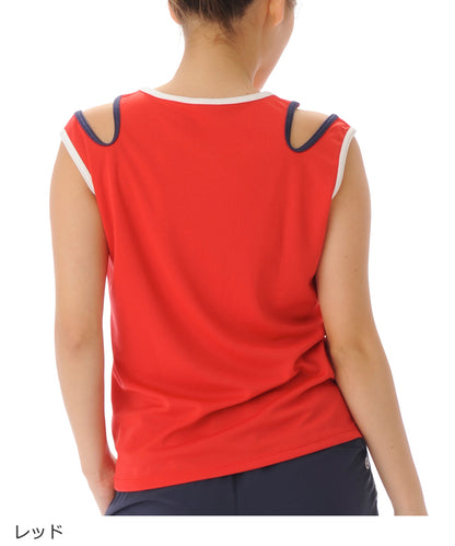 【シワ有り】【0161】タンクトップ フィットネスウェア OM-C994TT G-FIT ジーフィット Mサイズ レッド アウトレット