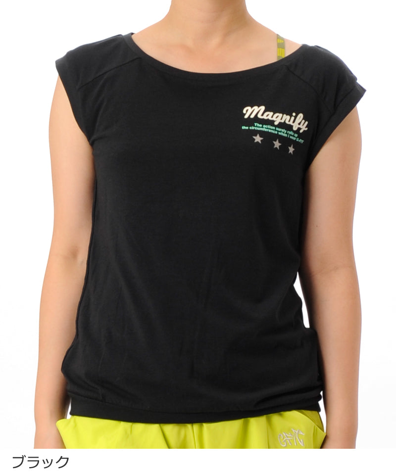 【シワ有り】【0188】タンクトップ フィットネスウェア OM-C833TT G-FIT ジーフィット Mサイズ ブラック アウトレット