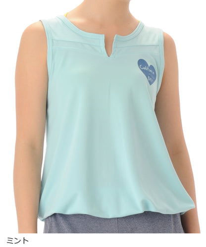 【シワ有り】 【0073】タンクトップ フィットネスウェア OM-C981TT G-FIT ジーフィット Mサイズ ミント アウトレット