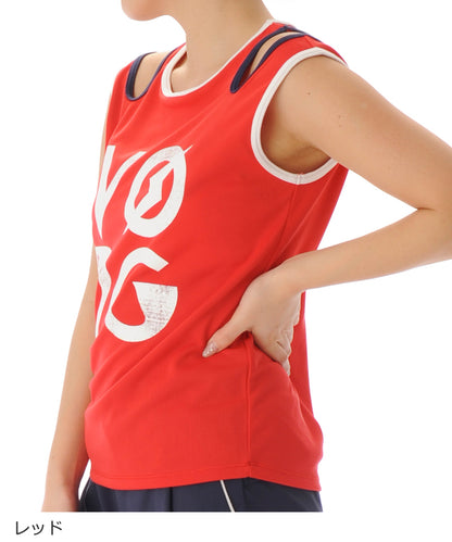 【シワ有り】【0161】タンクトップ フィットネスウェア OM-C994TT G-FIT ジーフィット Mサイズ レッド アウトレット