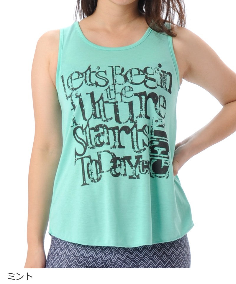 【シワ有り】 【0132】タンクトップ フィットネスウェア GA-C542TT Mサイズ ライトグリーン G-FIT ジーフィット アウトレット
