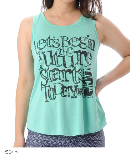 【シワ有り】 【0132】タンクトップ フィットネスウェア GA-C542TT Mサイズ ライトグリーン G-FIT ジーフィット アウトレット