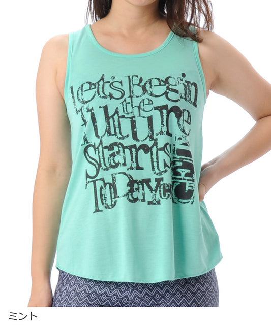 【シワ有り】 【0132】タンクトップ フィットネスウェア GA-C542TT Mサイズ ライトグリーン G-FIT ジーフィット アウトレット