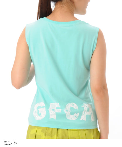【シワ有り】 【0124】ポケットプリント タンクトップ フィットネスウェア OM-C875TT Lサイズ グリーン G-FIT ジーフィット アウトレット