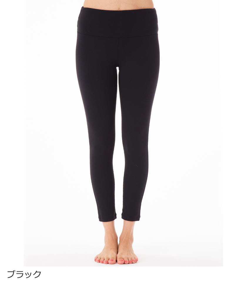 【シワ有り】 【0001】RAiBY 8分丈スリムパンツ  ヨガウェア RS-L473S RealStone  リアルストーン Sサイズ 黒 アウトレット