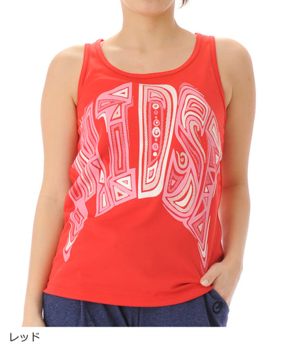 【シワ有り】 【0126】タンクトップ フィットネスウェア OM-C995TT Lサイズ レッド G-FIT ジーフィット アウトレット
