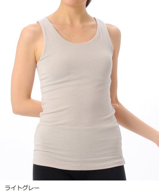 【シワ有り】 【0025】フィットタンクトップ  ヨガウェア RS-C320TT RealStone  リアルストーン Lサイズ ライトグレー アウトレット