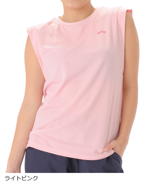 【シワ有り】 【0053】デザインタンク フィットネスウェア OM-C982TT G-FIT ジーフィット Lサイズ ピンク アウトレット
