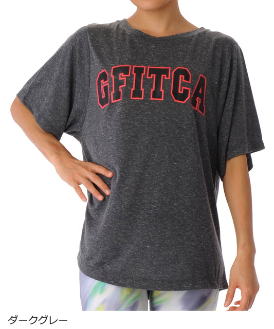 【シワ有り】【0310】Tシャツ フィットネスウェア GA-C612TS G-FIT ジーフィット Mサイズ ダークグレー アウトレット