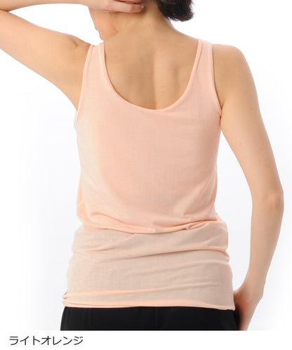 【シワ有り】 【0086】フィットタンクトップ  ヨガウェア RS-C310T RealStone  リアルストーン Mサイズ ライトオレンジ アウトレット