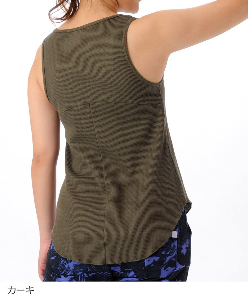 【シワ有り】 【0049】タンクトップ フィットネスウェア GA-C524TT G-FIT ジーフィット Mサイズ カーキ アウトレット