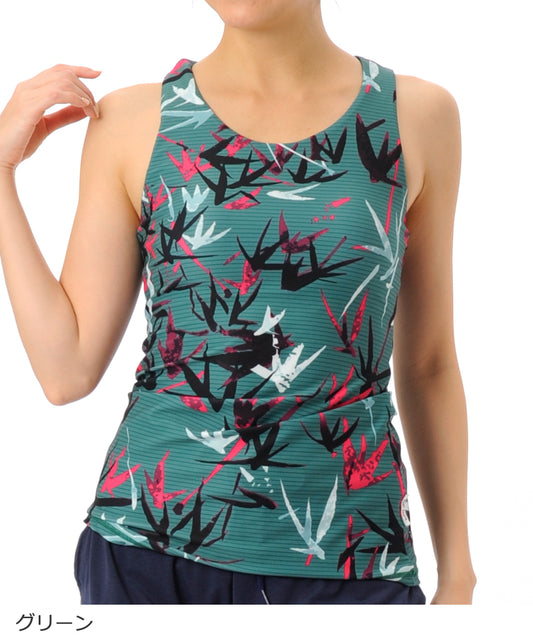 【シワ有り】【0216】タンクトップ  ヨガウェア RS-L378T RealStone  リアルストーン Lサイズ グリーン アウトレット