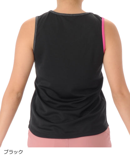 【シワ有り】 【0154】デザインタンク フィットネスウェア OM-C977TT Mサイズ ブラック G-FIT ジーフィット アウトレット