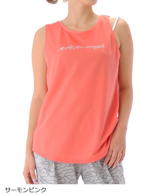 【シワ有り】【0176】タンクトップ フィットネスウェア OR-C013TT G-FIT ジーフィット Mサイズ サーモンピンク アウトレット