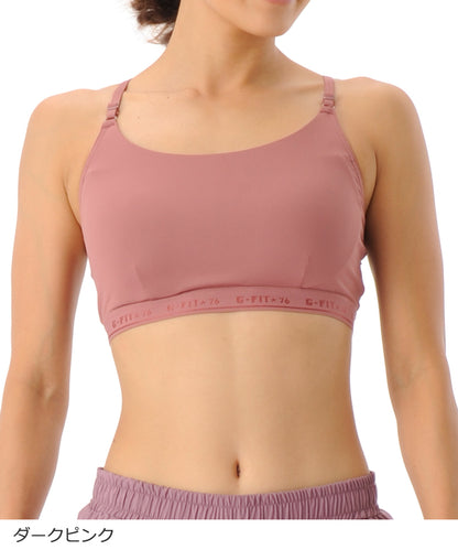 【シワ有り】【0262】Rainbow inner ソフトサポート ブラトップ フィットネスウェア GF-I062T(G-FIT) ジーフィット Lサイズ ダークピンク アウトレット