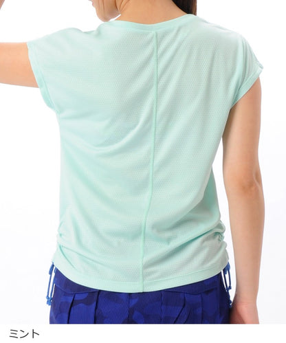 【キズ有り】【0313】シャーリング Tシャツ フィットネスウェア OM-C861TS G-FIT ジーフィット Lサイズ ミント アウトレット