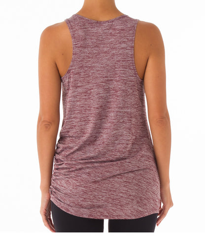 【シワ有り】 【0040】Flowy タンクトップ  ヨガウェア RS-C367TT RealStone  リアルストーン Lサイズ ピンクパープル アウトレット