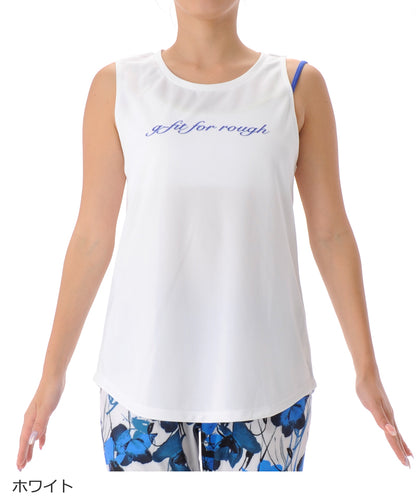 【シワ有り】 【0147】タンクトップ フィットネスウェア OR-C013TT Lサイズ ホワイト G-FIT ジーフィット アウトレット