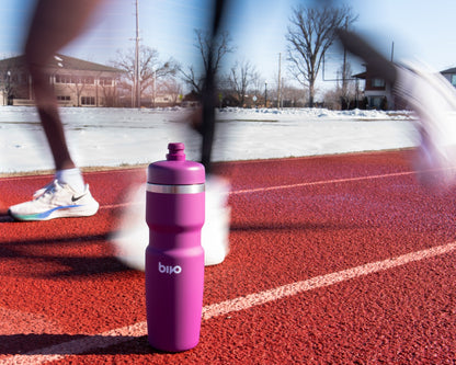 重力による優れた飲み心地 Bivo Trio 620ml 真空二重構造 ボトル（10色展開）