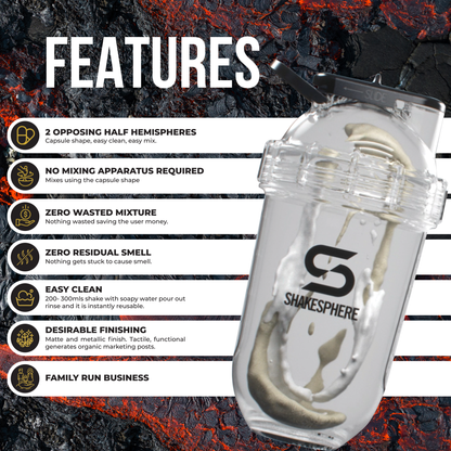 ShakeSphere プロテインシェイカーボトル 700ml タンブラーオリジナル
