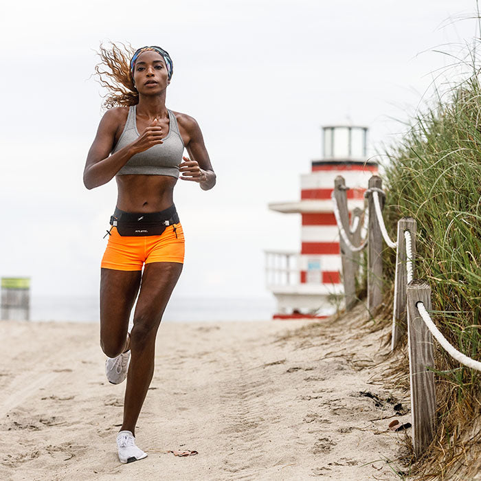 FITLETIC Neo Racing ネオレーシング  ゼッケンホルダー付きランニングポーチ