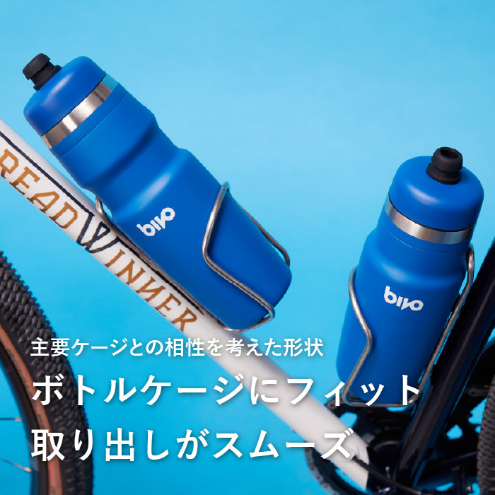傾けるだけで素早く給水 Bivo Trio 620ml 真空断熱 ボトル（10色展開）