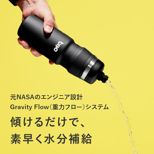 傾けるだけで素早く給水 Bivo Trio 620ml 真空断熱 ボトル（10色展開）