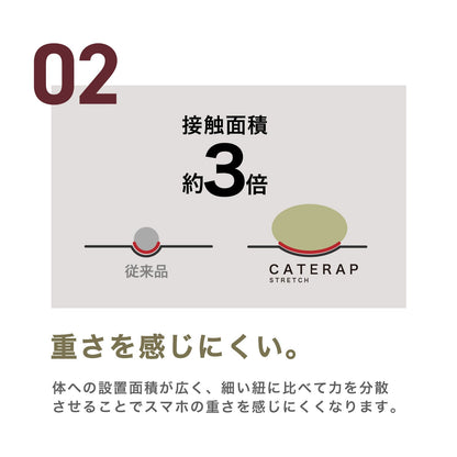 伸びる スマホストラップ CATERAP STRETCH ハンド