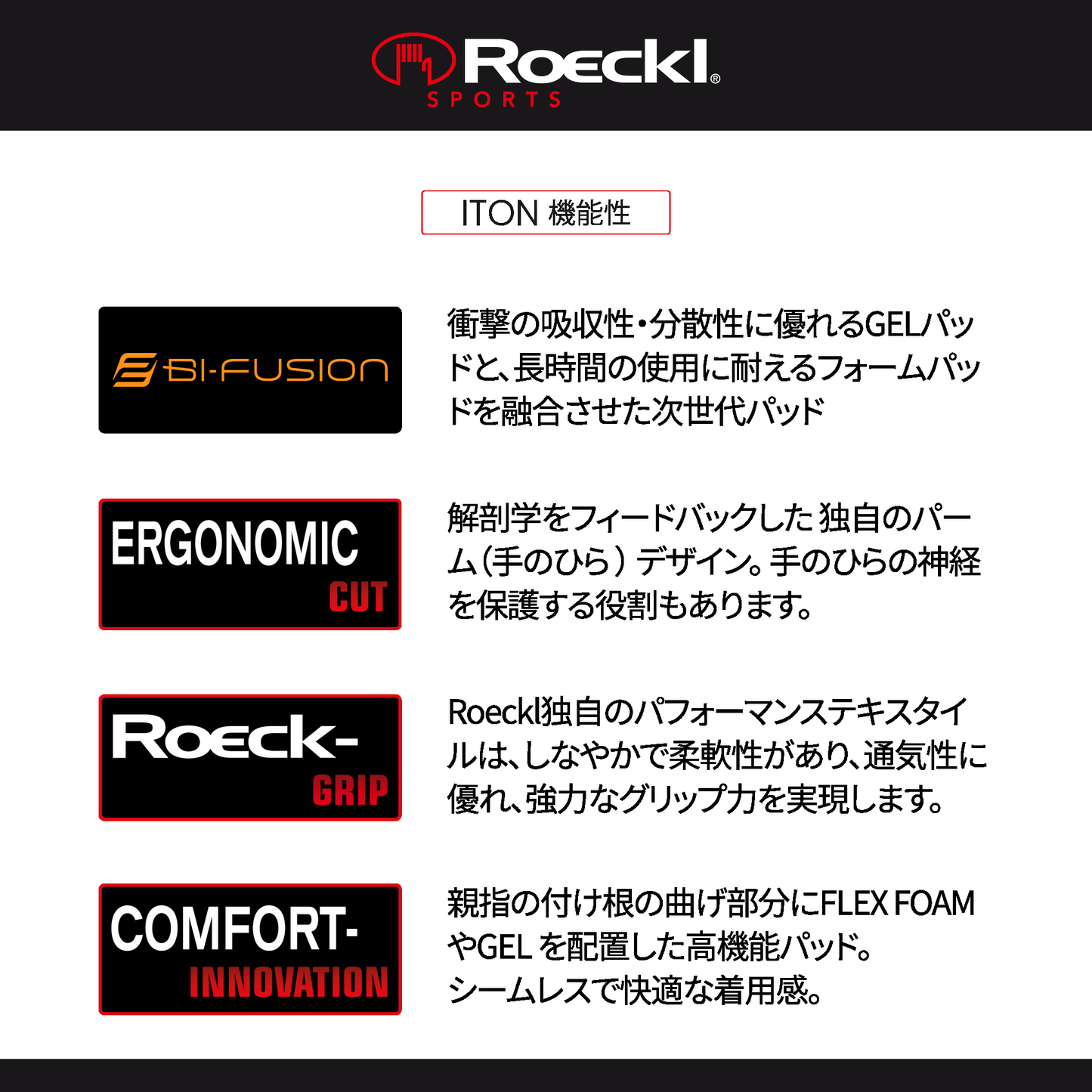 Roeckl グローブ 機能 ITON