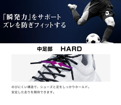 伸縮率の異なる靴ヒモが生むパフォーマンスアップ  MAGIC LACE マジックレース